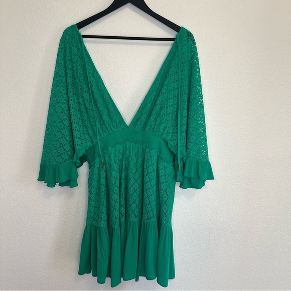 BIBI Green Island Beauty Romper Green 1X - Picture 7 of 16